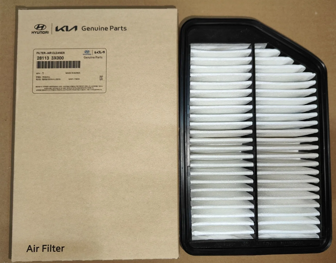 28113-3X000 FILTER-AIR CLEANER